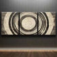3pcs Round Wood Grain Pattern Charm Perfect Wall Art Set Canvas Framed 40x60cm - High Quality Print 100% Australian Made Wall Canvas Ready to Hang