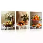 3pcs Abstract Retro Fruit Still Life Kitchen Wall Art Set Canvas Framed 40x60cm - High Quality Print 100% Australian Made Wall Canvas Ready to Hang