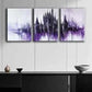 3pcs Dark Castle Purple Darkness Perfect Wall Art Set Canvas Framed 40x60cm - High Quality Print 100% Australian Made Wall Canvas Ready to Hang