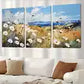 3pcs Modern Vibrant Coastal Wildflower Wall Art Set Canvas Framed 40x60cm - High Quality Print 100% Australian Made Wall Canvas Ready to Hang