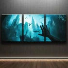 3pcs Colorful Ocean Themed Blue Water Wall Art Set Canvas Framed 40x60cm - High Quality Print 100% Australian Made Wall Canvas Ready to Hang