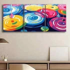 3pcs Colorful Rain drop Shine Wonderful Perfect Wall Art Set Canvas Framed 40x60cm - High Quality Print 100% Australian Made Wall Canvas Ready to Hang