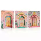 3pcs Elegant Indian Architecture Designs Wall Art Set Canvas Framed 40x60cm - High Quality Print 100% Australian Made Wall Canvas Ready to Hang