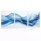 3pcs Beautiful Abstract Blue Gold Line Painting Wall Art Set Canvas Framed 40x60cm - High Quality Print 100% Australian Made Wall Canvas Ready to Hang