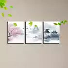 3pcs Colorful Landscape Serene lake Painting Wall Wall Art Set Canvas Framed 40x60cm - High Quality Print 100% Australian Made Wall Canvas Ready to Hang