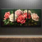 3pcs Vibrant Pink & White Roses Floral Perfect Wall Art Set Canvas Framed 40x60cm - High Quality Print 100% Australian Made Wall Canvas Ready to Hang