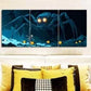 3pcs Giant mechanical spiders, Metal Print Ready to Hang Art