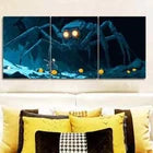 3pcs Giant mechanical spiders, Metal Print Ready to Hang Art