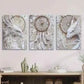 3pcs Fantasy Style Mythical Creatures Dragon Metal Print Ready to Hang Art