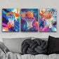 3pcs Shoot at the Basket Colorful Perfect Wall Art Set Canvas Framed 40x60cm - High Quality Print 100% Australian Made Wall Canvas Ready to Hang