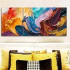 3pcs Vibrant Abstract Colorful Wonderful Perfect Wall Art Set Canvas Framed 40x60cm - High Quality Print 100% Australian Made Wall Canvas Ready to Hang