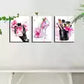 3pcs Chic Ladies Fashion with Pink Cosmetics Wall Art Set Canvas Framed 40x60cm - High Quality Print 100% Australian Made Wall Canvas Ready to Hang