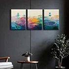 3pcs Colored Raindrop Wonderful Pattern Perfect Wall Art Set Canvas Framed 40x60cm - High Quality Print 100% Australian Made Wall Canvas Ready to Hang