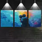 3pcs Beautiful Valentine's Day Romantic Couple Wall Art Set Canvas Framed 40x60cm - High Quality Print 100% Australian Made Wall Canvas Ready to Hang