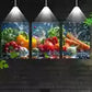 3pcs Vibrant Vegetables with Water Splashing Wall Art Set Canvas Framed 40x60cm - High Quality Print 100% Australian Made Wall Canvas Ready to Hang