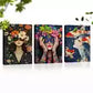 3pcs Bright Colorful Abstract Woman Florals Wall Art Set Canvas Framed 40x60cm - High Quality Print 100% Australian Made Wall Canvas Ready to Hang