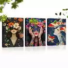 3pcs Bright Colorful Abstract Woman Florals Wall Art Set Canvas Framed 40x60cm - High Quality Print 100% Australian Made Wall Canvas Ready to Hang