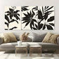 3pcs Black Floral Leaf Elegant Botanical Metal Print Ready to Hang Art