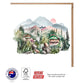 Village with Mountains Greeting Card - The Scenery Set - 10 Pcs