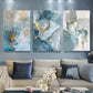 3pcs Abstract Canvas Art with Golden Wall Art Set Canvas Framed 40x60cm - High Quality Print 100% Australian Made Wall Canvas Ready to Hang
