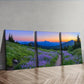 3pcs Vibrant Mountain Landscape with Sunset Wall Art Set Canvas Framed 40x60cm - High Quality Print 100% Australian Made Wall Canvas Ready to Hang