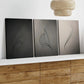 3pcs Art tryptic trendy Abstract Gray Black Line Wall Art Set Canvas Framed 40x60cm - High Quality Print 100% Australian Made Wall Canvas Ready to Hang