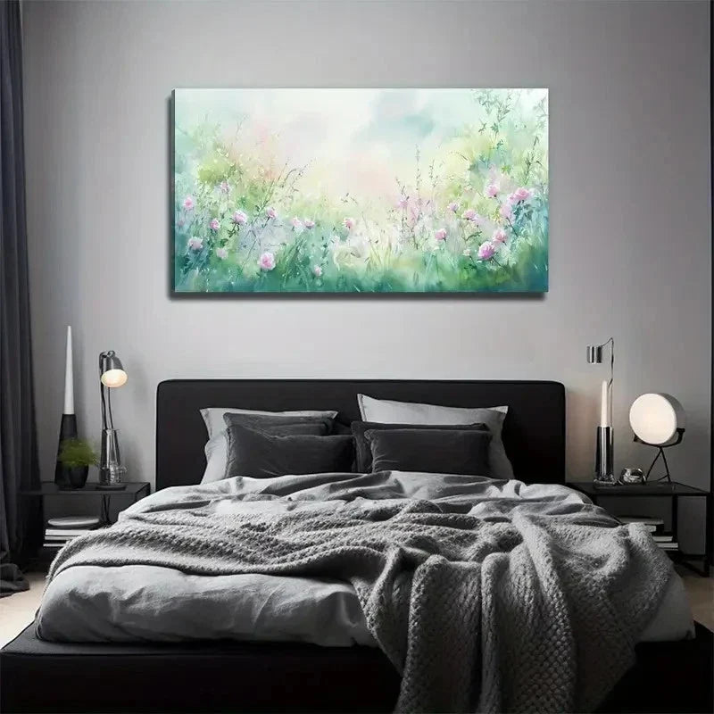 Large Floral Tree Perfect Wall Art Canvas Office Home Room Framed 80x45cm
