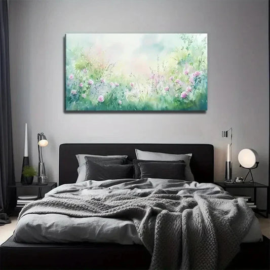 Large Floral Tree Perfect Wall Art Canvas Office Home Room Framed 80x45cm