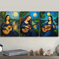 3pcs  Mona Lisa plays guitar Metal Print Ready to Hang Art