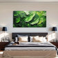 Swirling Brushstrokes Floral Wall Art Canvas Office Home Room Framed 120x60cm
