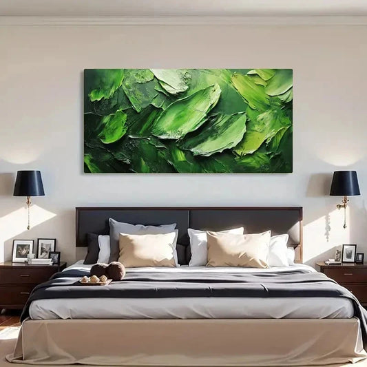 Swirling Brushstrokes Floral Wall Art Canvas Office Home Room Framed 120x60cm