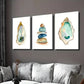 3pcs Balancing Zen Stones Ocean Oyster Wall Art Set Canvas Framed 40x60cm - High Quality Print 100% Australian Made Wall Canvas Ready to Hang
