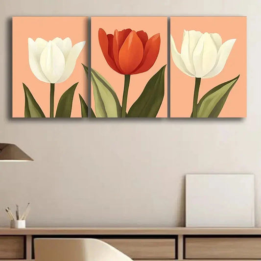 3pcs Different Colors of Horses Metal Print Ready to Hang Art