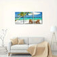 3pcs  Depicting a Tropical Beach Vacation Metal Print Ready to Hang Art