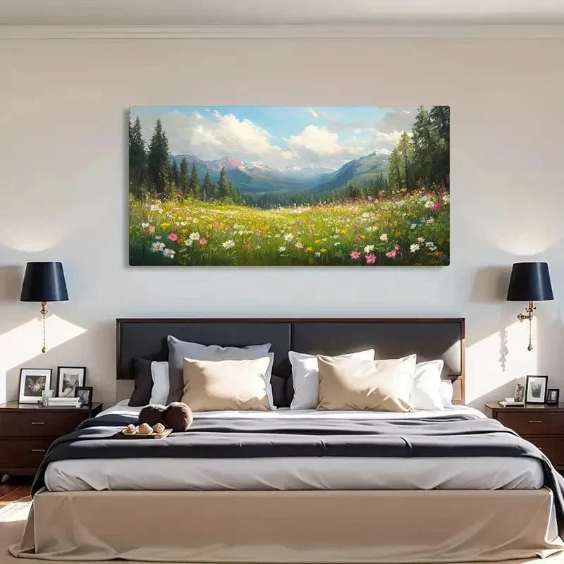Vintage & Contemporary Woodland Wall Art Canvas Office Home Room Framed 120x60cm