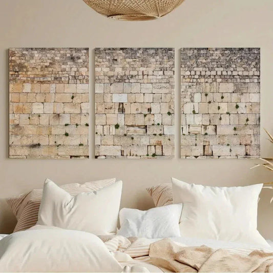 3pcs Modern Classic Art Western Green Metal Print Ready to Hang Art