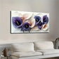 White & Purple Calla Lily Wall Art canvas office home room framed 120x60cm
