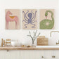 3pcs Horses, Egret Birds, And Other Animal Pattern Metal Print Ready to Hang Art
