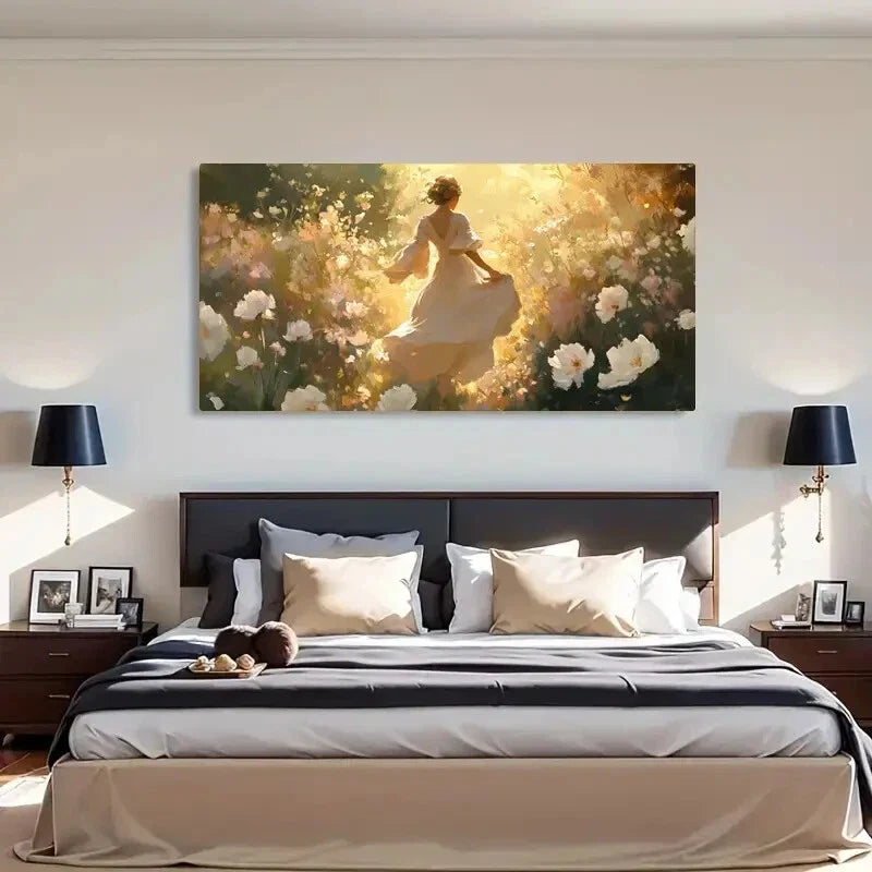Woman Dress Modern Deco Wall Art Canvas Office Home Room Framed 120x60cm