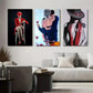 3pcs  Women in Red & Black, Wine Glass, Hats Wall Art Set Canvas Framed 40x60cm - High Quality Print 100% Australian Made Wall Canvas Ready to Hang