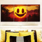 3pcs Smiling face, yellow sun in the sky  Metal Print Ready to Hang Art