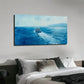 Blue Sea And Sky Skyline Wall Art Canvas Office Home Room Framed 120x60cm