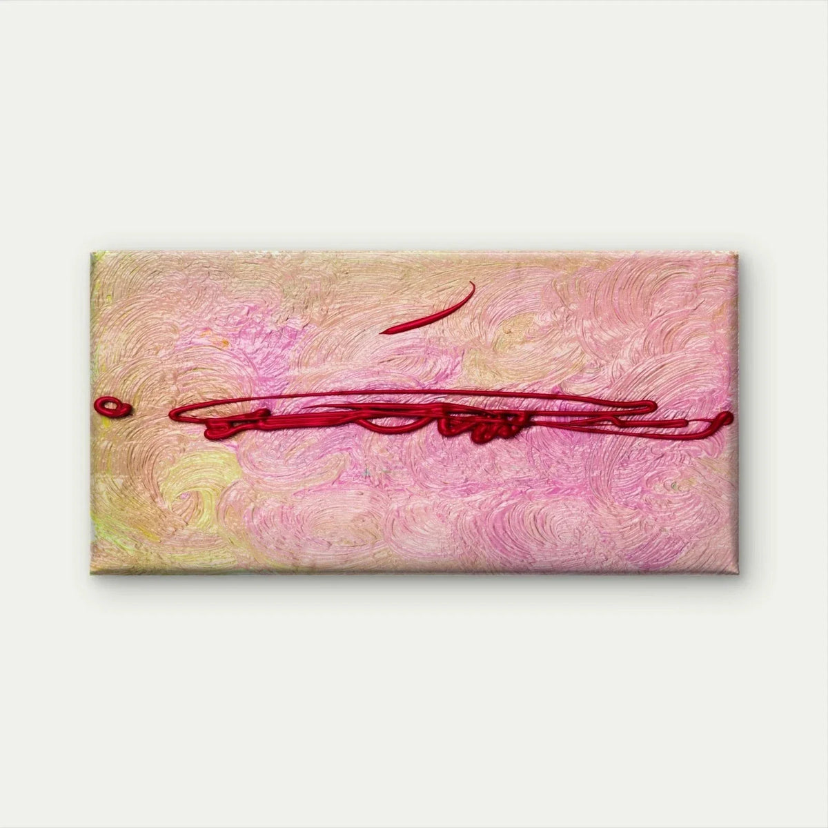 Abstract Acrylic Texture Wall Art Canvas Office Home Room Framed 80x45cm