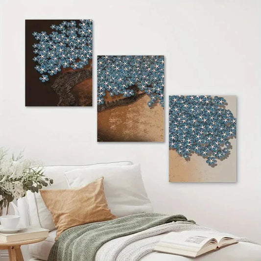 3pcs Nordic Simple Plant Metal Print Ready to Hang Art