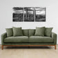3pcs Black and White National Park Desert Cactus Metal Print Ready to Hang Art