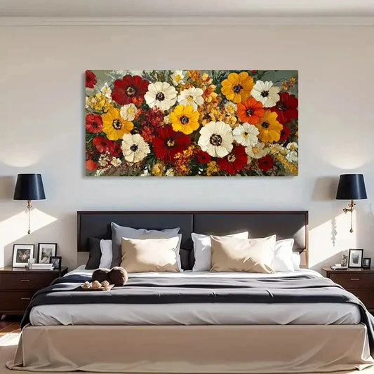 Vibrant Mixed Colors Nature Wall Art Canvas Office Home Room Framed 120x60cm