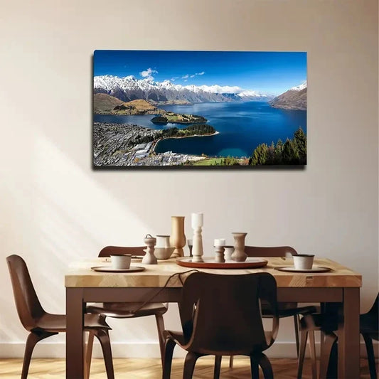 Mountain Landscape Wall Art Canvas Office Home Room Framed 120x60cm