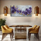 Lush Purple Flowers Golden Wall Art Canvas Office Home Room Framed 120x60cm
