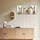 3pcs Cute Bunny And Carrots Whimsical Farmhouse Metal Print Ready to Hang Art