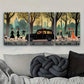 3pcs London taxi Art Painting  Metal Print Ready to Hang Art